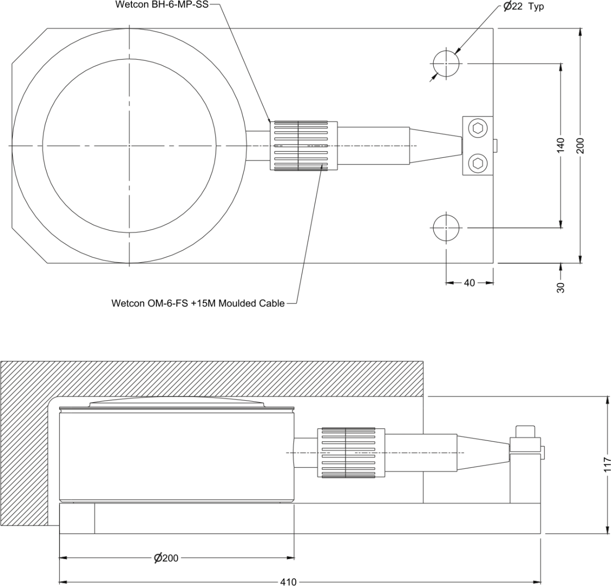 lcm1410 custom Capteurs de Pesage dimensions