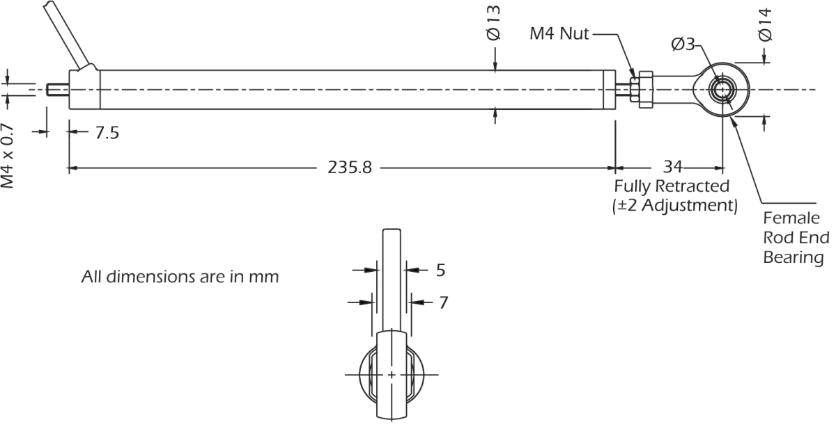 lcm4520 Capteurs de Déplacement dimensions
